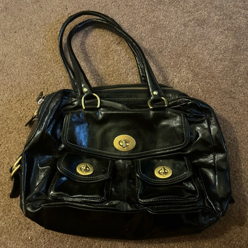 Shiny Coach Purse